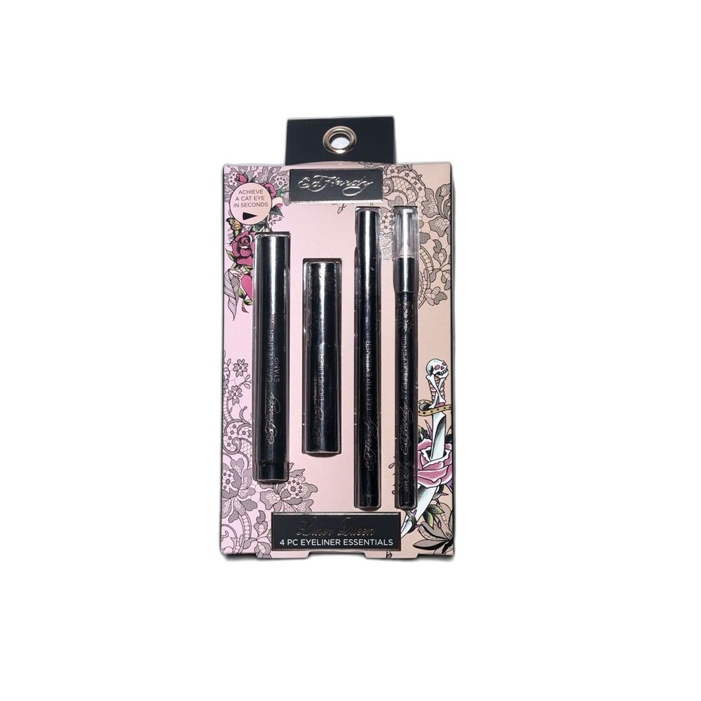 Ed Hardy Liner Queen 4 Pc Eyeliner Essentials Kit New In Box